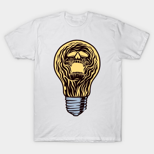 Ghost Light in the Bulb T-Shirt by TheMegaStore